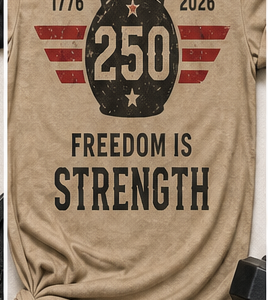 Freedom is Strength Tee — Men's