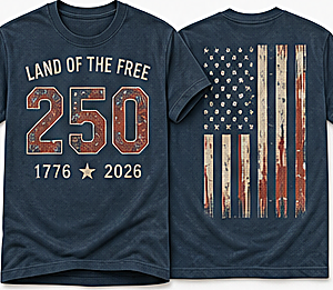 Men's Land of the Free 250 Tee