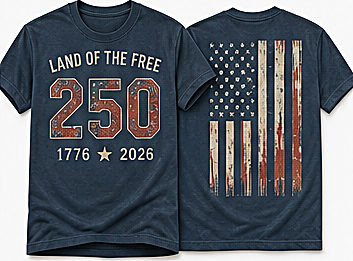 Men's Land of the Free 250 Tee