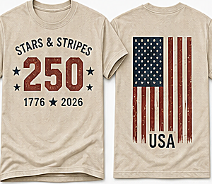 Men's Stars & Stripes 250 Tee