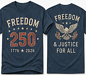 Men's Freedom & Justice 250 Tee