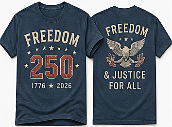 Men's Freedom & Justice 250 Tee